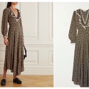 DÔEN Eugenie Dress in Montpellier Ink | size L